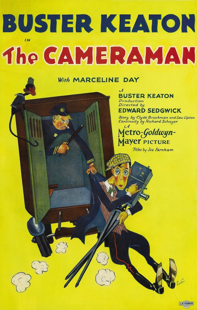 Original poster for the 1928 move, "The Cameraman."